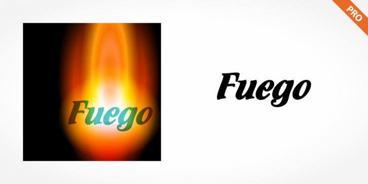 Fuego Pro font preview