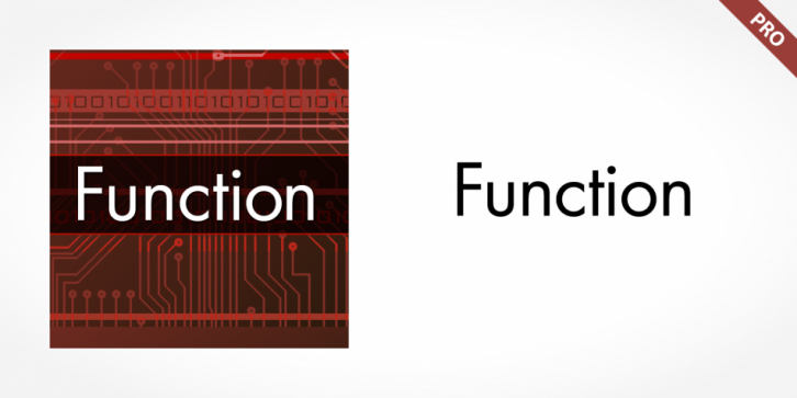 Function Pro font preview