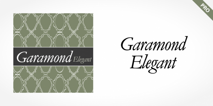 Garamond Elegant Pro font preview