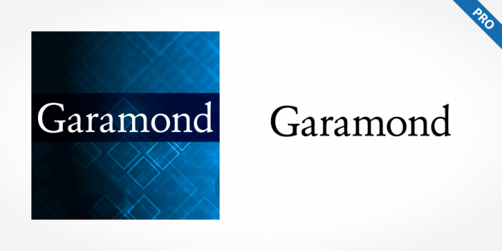 Garamond Pro font preview