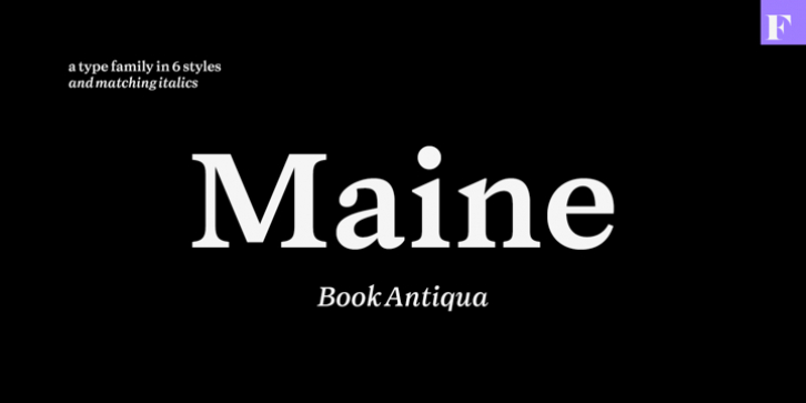 Maine font preview