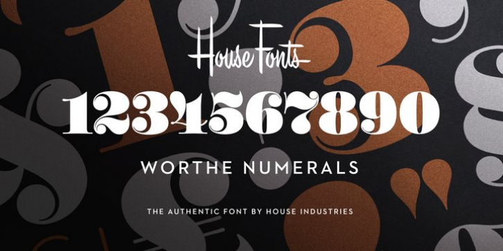 Worthe Numerals font preview