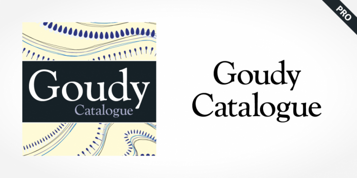 Goudy Catalogue Pro font preview
