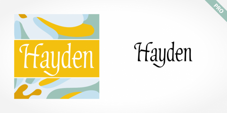 Hayden Pro font preview