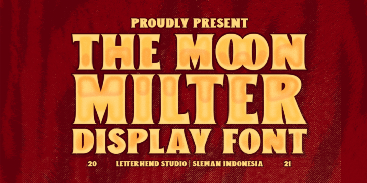 Moon Milter font preview