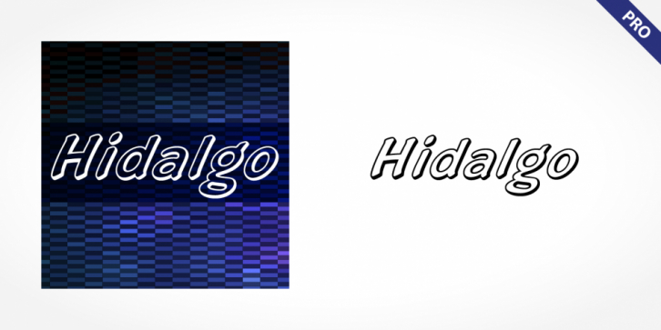 Hidalgo Pro font preview