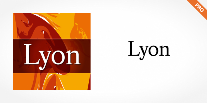 Lyon Pro font preview
