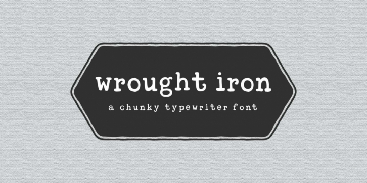 wrought iron font preview