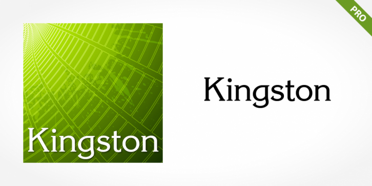 Kingston Pro font preview