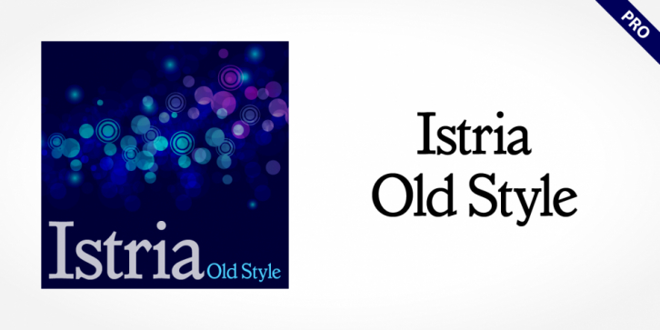 Istria Old Style Pro font preview
