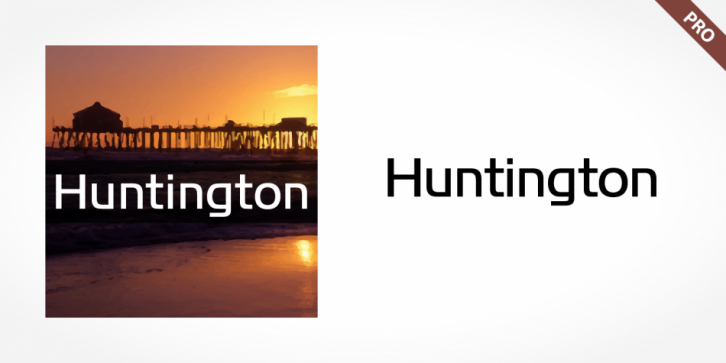 Huntington Pro font preview