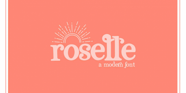roselle font preview