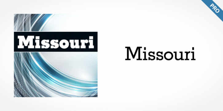 Missouri Pro font preview