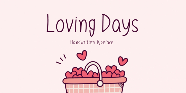 Loving Days font preview