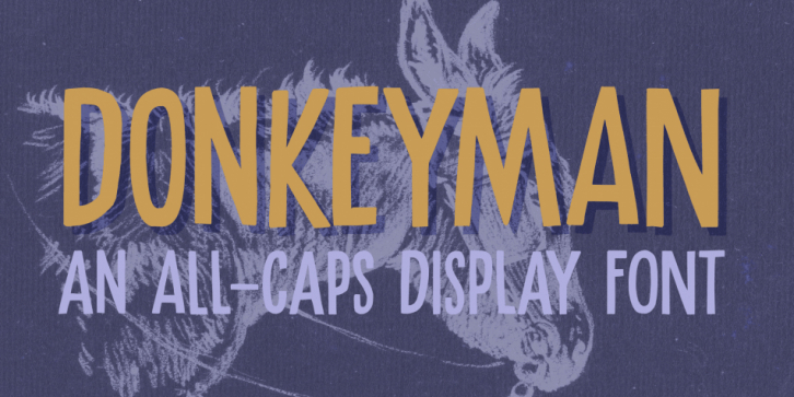 Donkeyman font preview