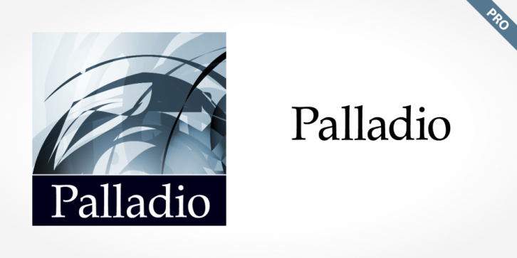 Palladio Pro font preview