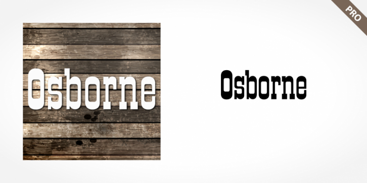 Osborne Pro font preview