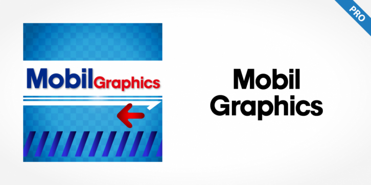 Mobil Graphics Pro font preview