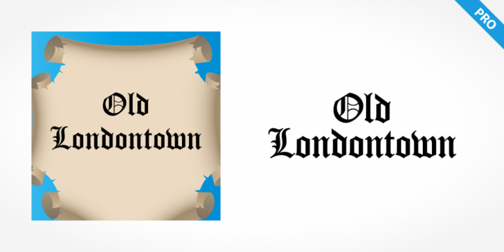 Old Londontown Pro font preview