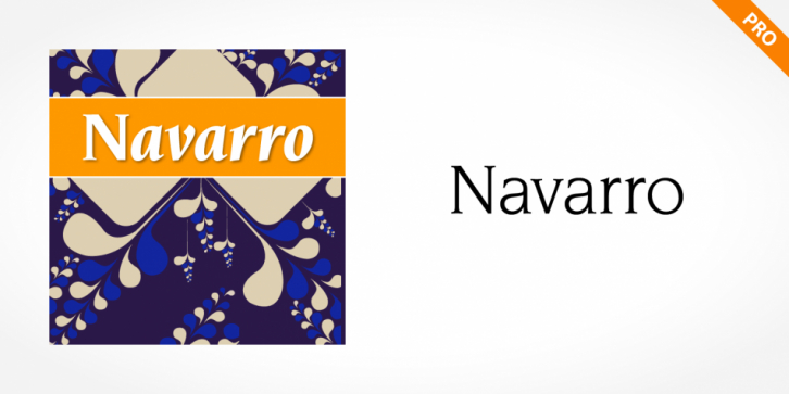Navarro Pro font preview