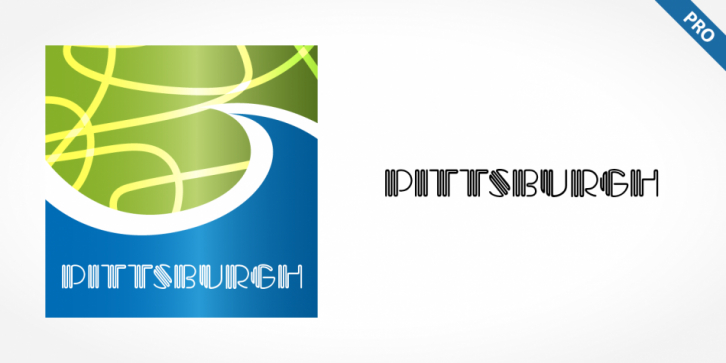 Pittsburgh Pro font preview