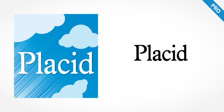 Placid Pro font preview