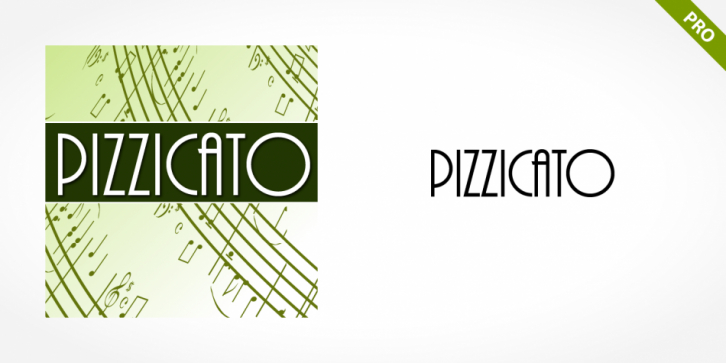 Pizzicato Pro font preview
