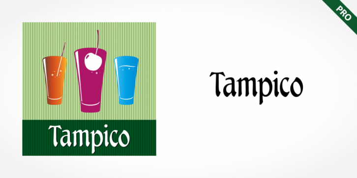 Tampico Pro font preview