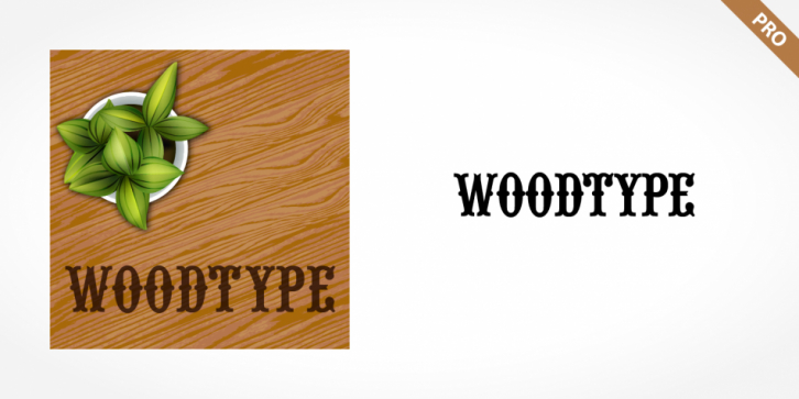 Woodtype Pro font preview