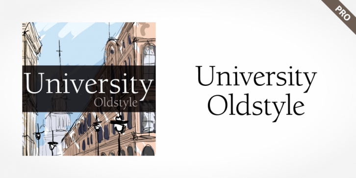 University Oldstyle Pro font preview