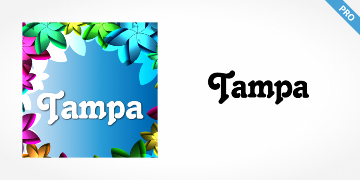 Tampa Pro font preview