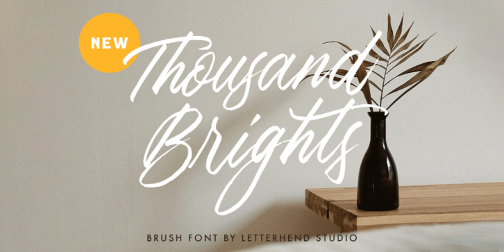 Thousand Brights font preview