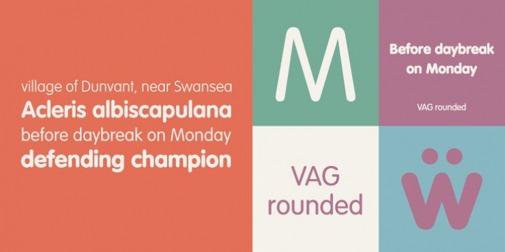 VAG Rounded font preview