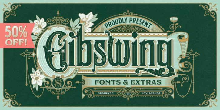 NS Gibswing font preview