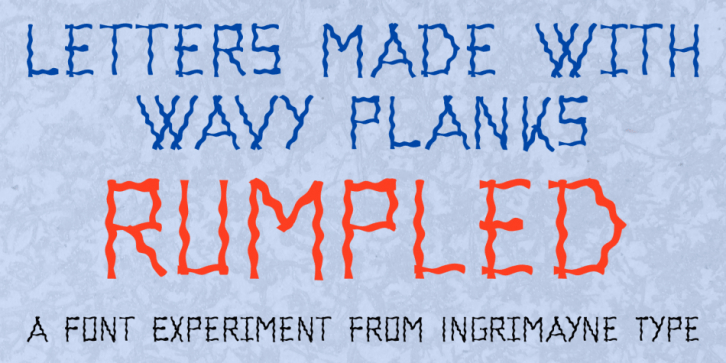 Rumpled font preview