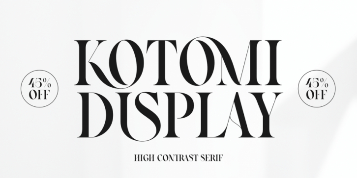 Kotomi Display font preview