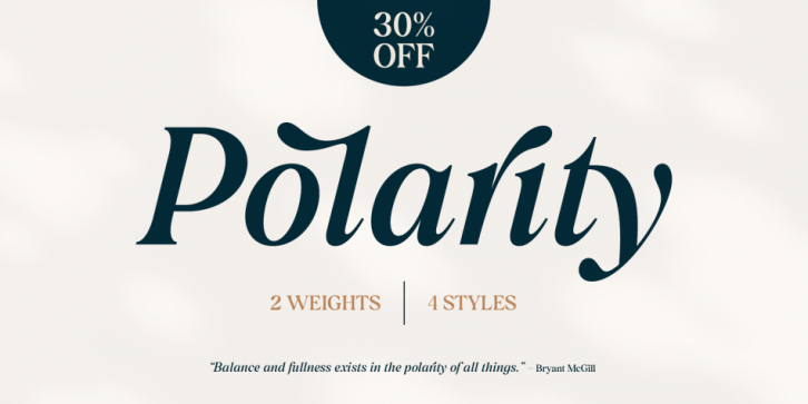 Polarity font preview