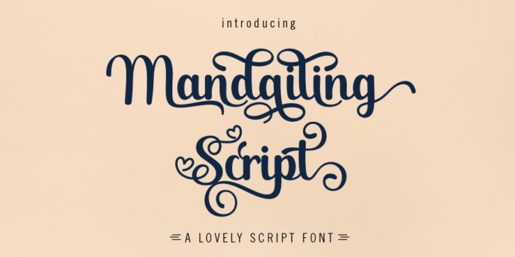 Mandailing font preview