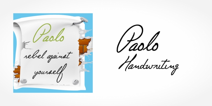 Paolo Handwriting font preview