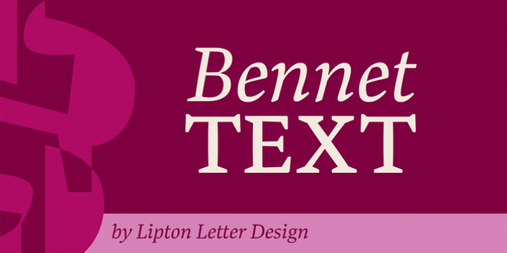 Bennet Text font preview