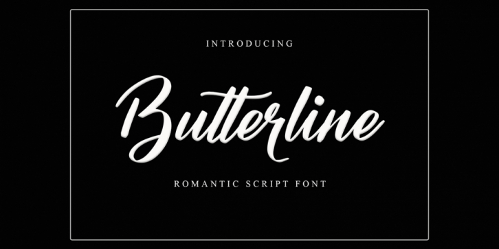 Butterline font preview