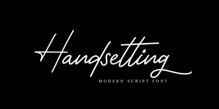 Handsetting font preview