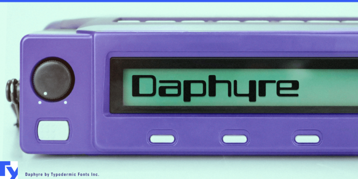 Daphyre font preview