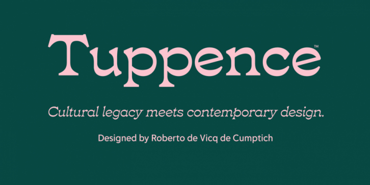 Tuppence font preview