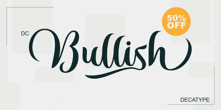 DC Bullish font preview
