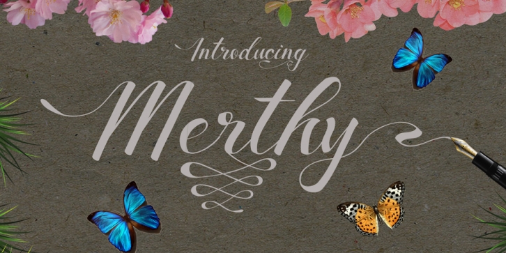 Merthy font preview