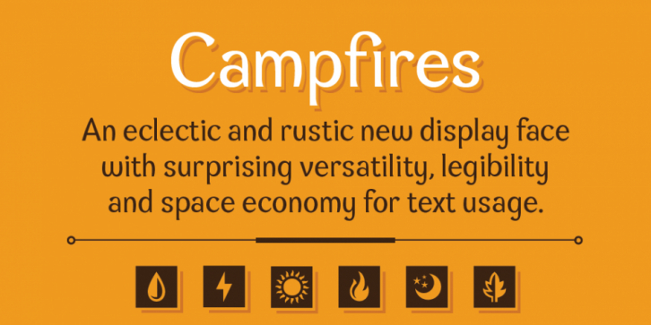 Campfires font preview