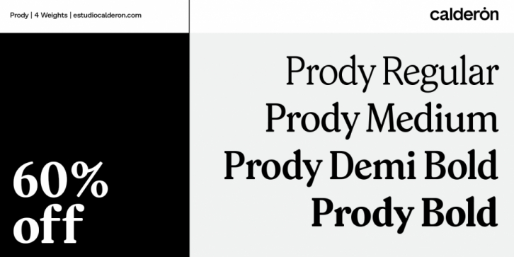 Prody font preview