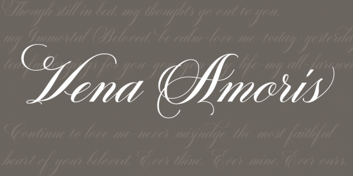 Vena Amoris font preview