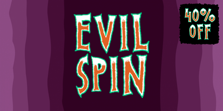 Evil Spin font preview